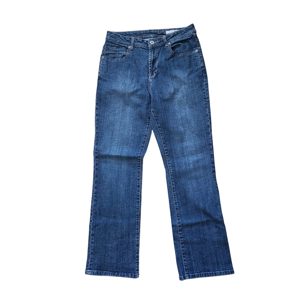 Chico's Platinum Women's Blue Denim Jeans Size 0.5 (28W)‎ Short Bootcut